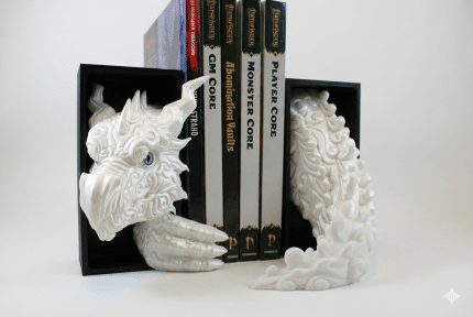 Cloud Dragon Buchstütze zweiteilig – Fantasy Regaldeko