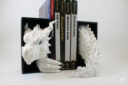 Cloud Dragon Buchstütze zweiteilig – Fantasy Regaldeko