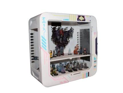 Acryl Miniatur Display Case Cyberpunk Skin - für Tabletop und große Figuren